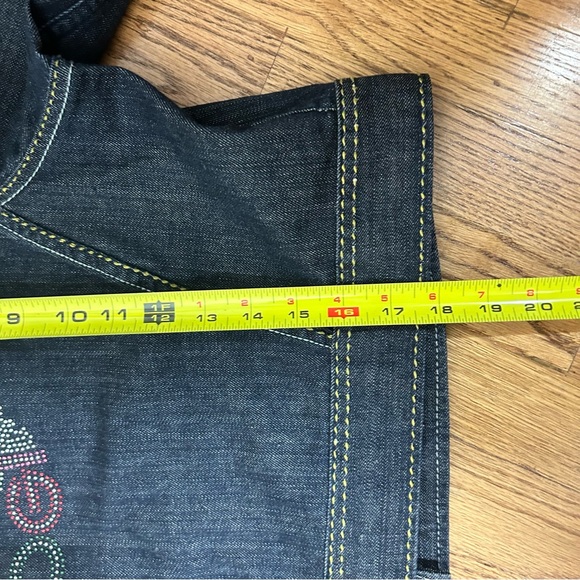 COOGI | Cropped Embellished Denim Jacket - Picture 14 of 16